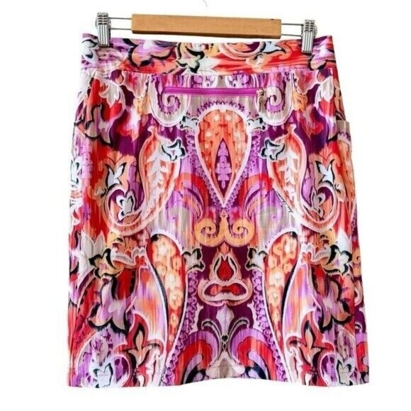 CHICO’S Zenergy 40th Anniversary Neema Fabric Golf Skort Size 4 NEW - Picture 7 of 11